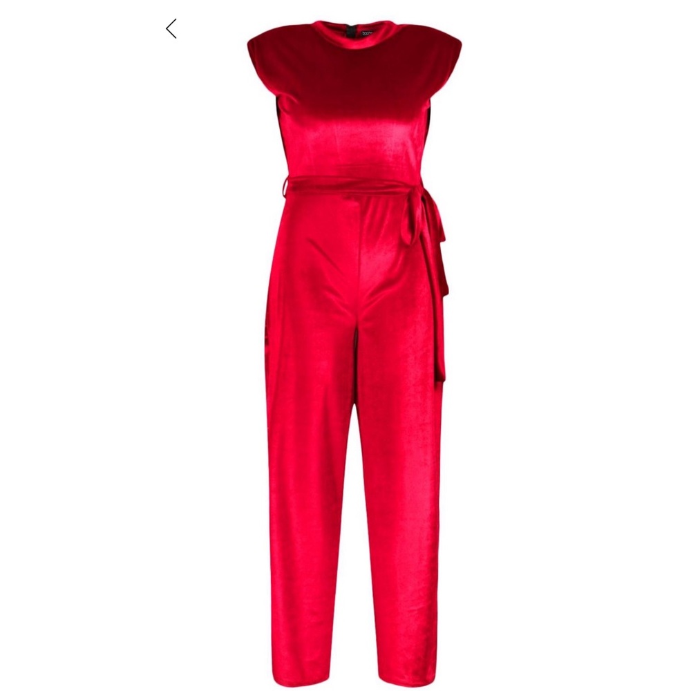 Beautiful Scarlet Red Velvet Jumper